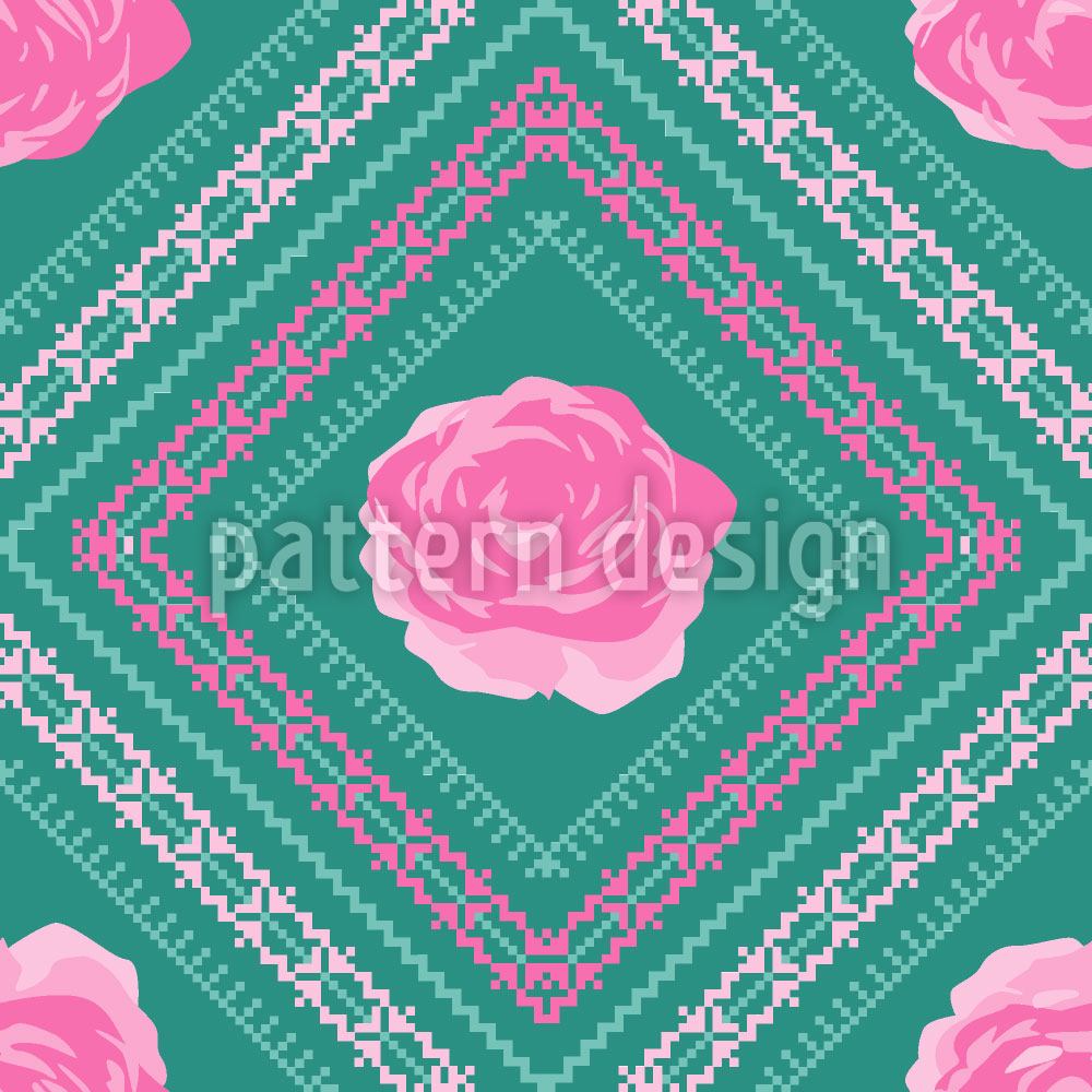 patterned-wallpaper-pixels-in-the-rose-garden