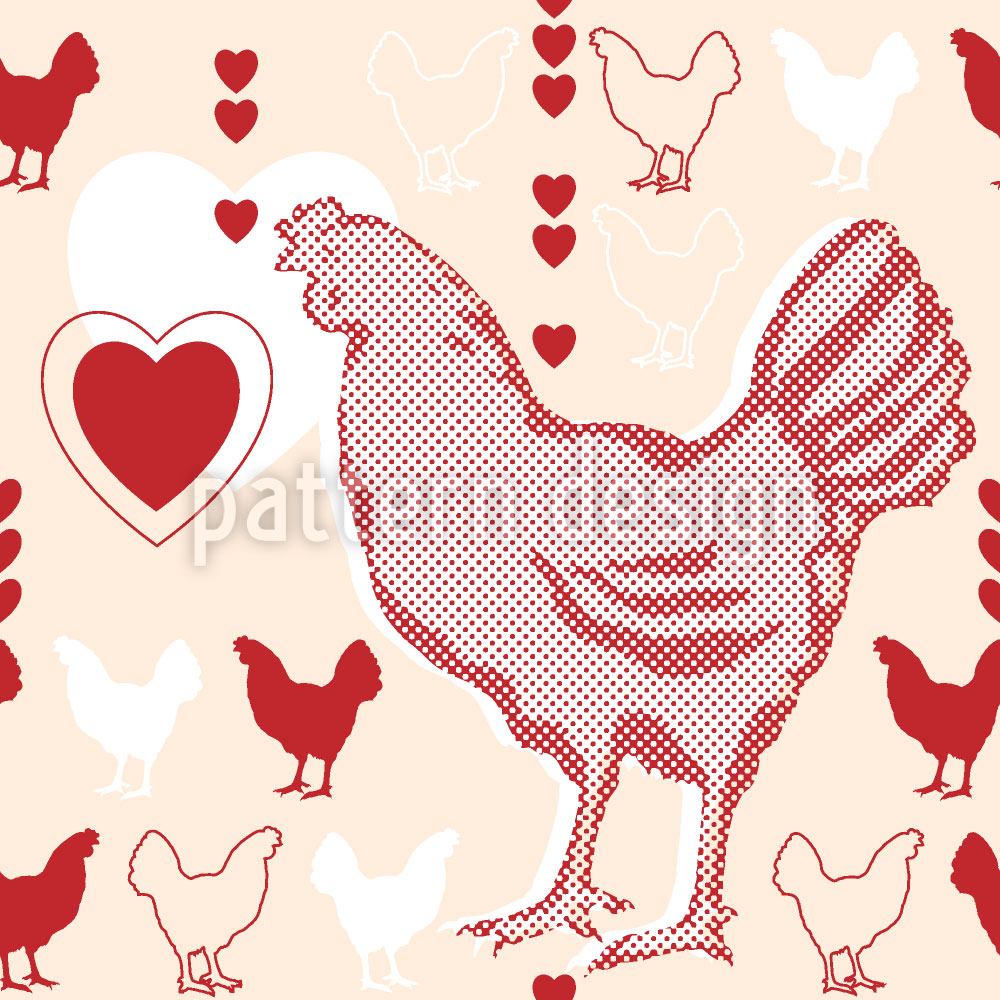 patterned-wallpaper-chicken-with-heart