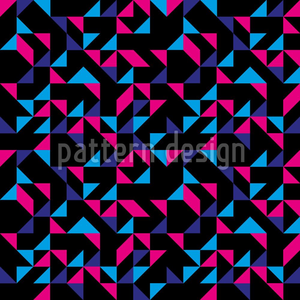 patterned-wallpaper-retro-triangles