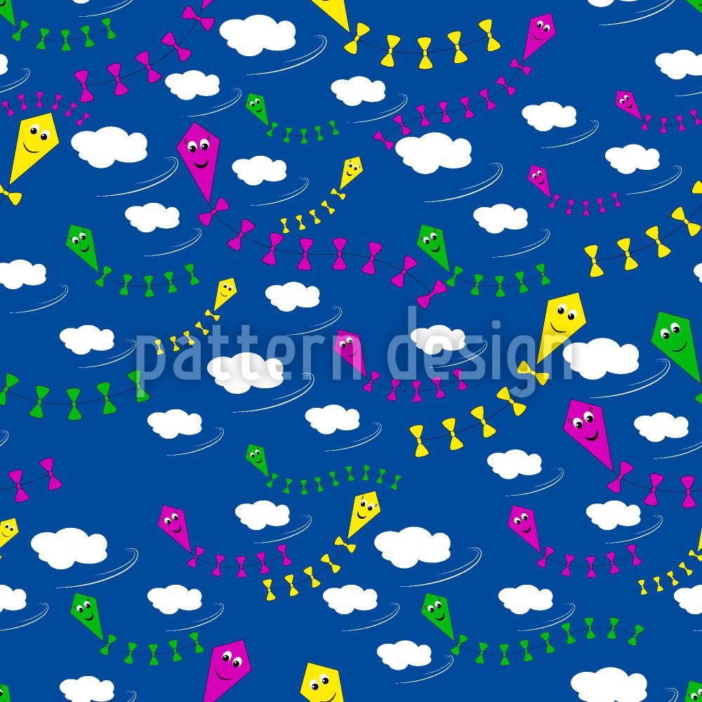 patterned-wallpaper-sky-full-of-kites