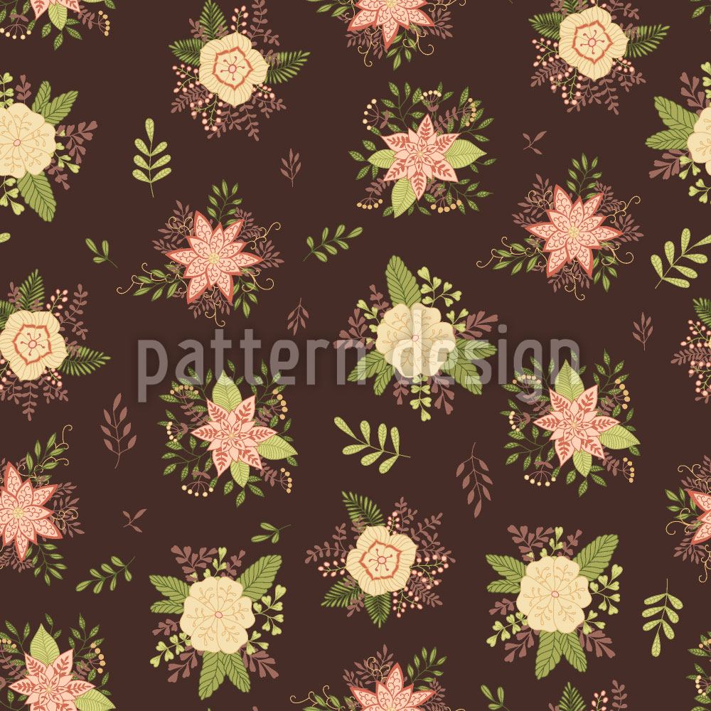 patterned-wallpaper-delicate-bouquets