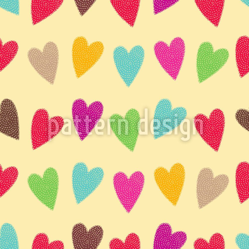 patterned-wallpaper-crocheted-hearts