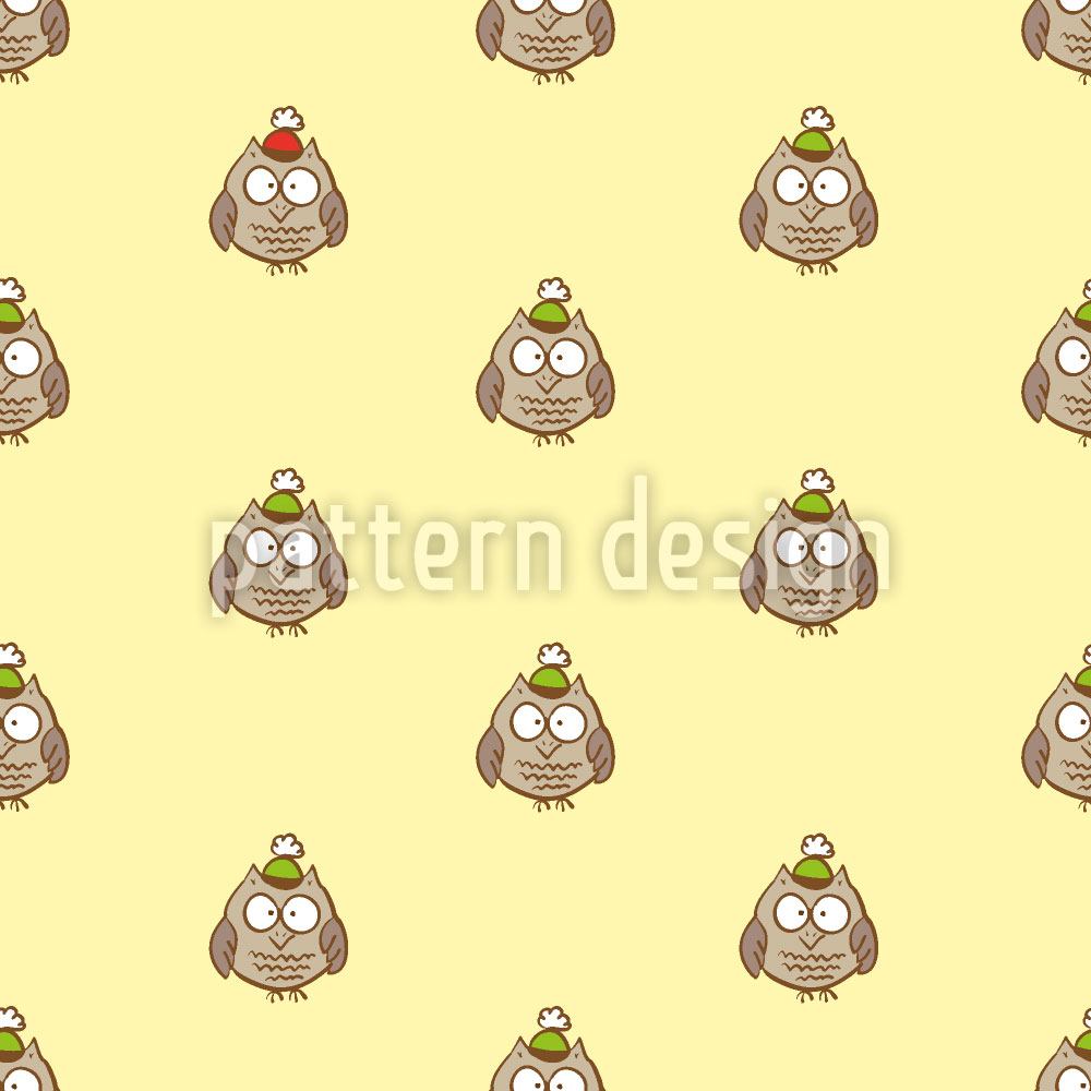 patterned-wallpaper-funny-cartoon-owls