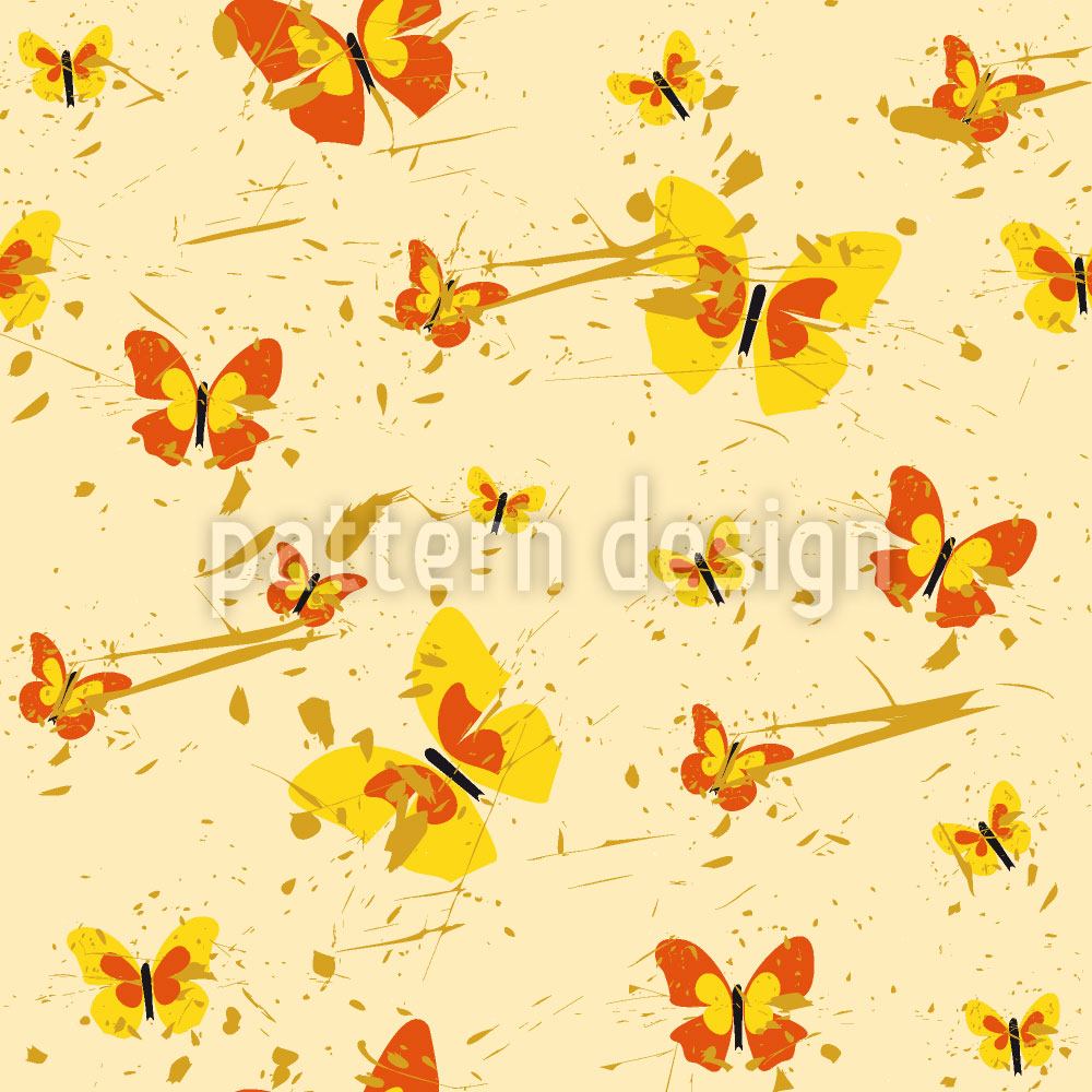 patterned-wallpaper-action-painting-butterfly