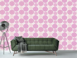 patterned-wallpaper-christmas-stars-on-dots