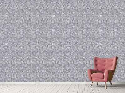 patterned-wallpaper-wavelengths-grey