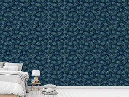 patterned-wallpaper-acacia-leaves-blue