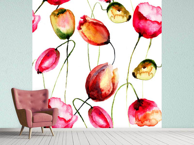 photo-wallpaper-painting-the-tulips