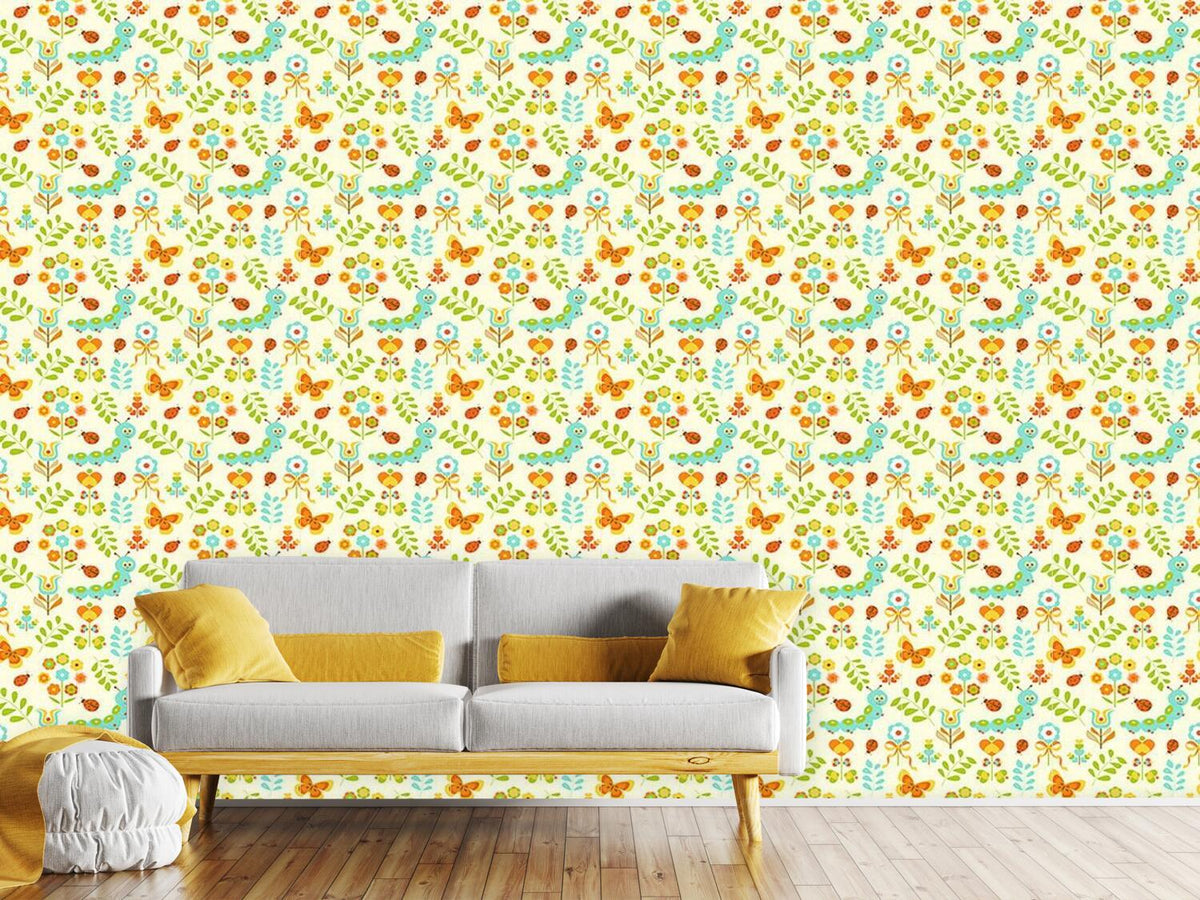 patterned-wallpaper-caterpillar-in-the-wonderland