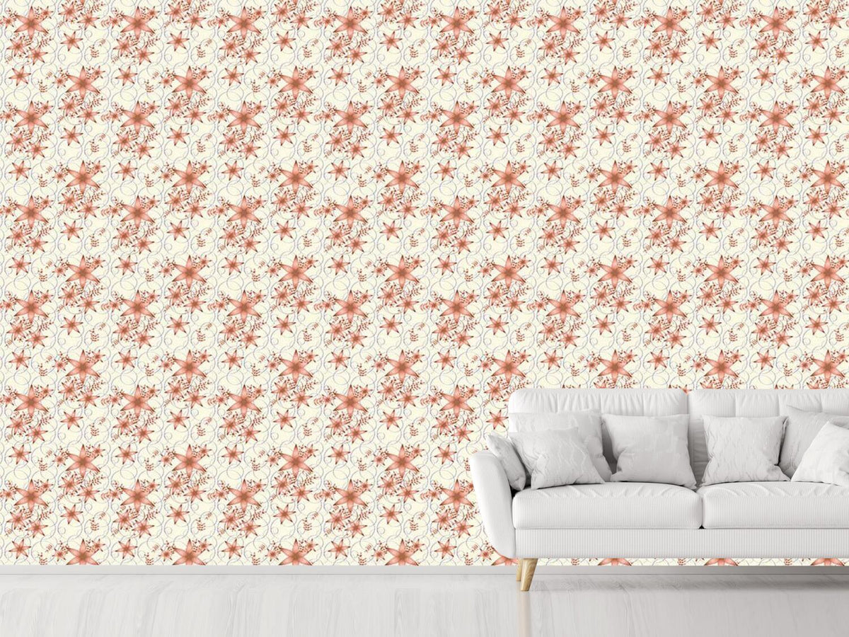 patterned-wallpaper-floral-stars