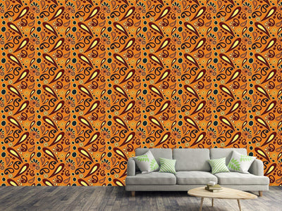 patterned-wallpaper-beebob-paisley-orange