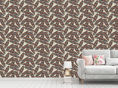 patterned-wallpaper-indian-feathers