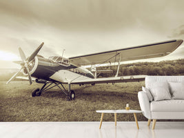 photo-wallpaper-nostalgic-aircraft-in-retro-style