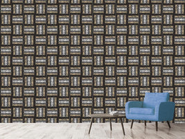 patterned-wallpaper-weaving-with-stripes