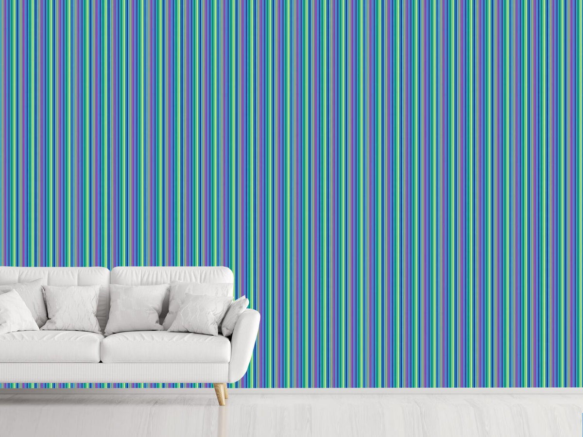 patterned-wallpaper-colorful-and-blue-stripes