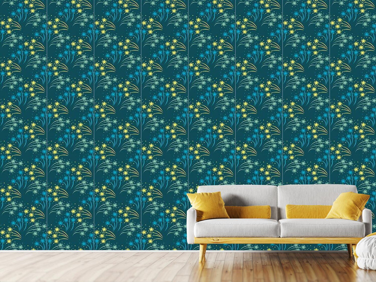 patterned-wallpaper-falling-stars