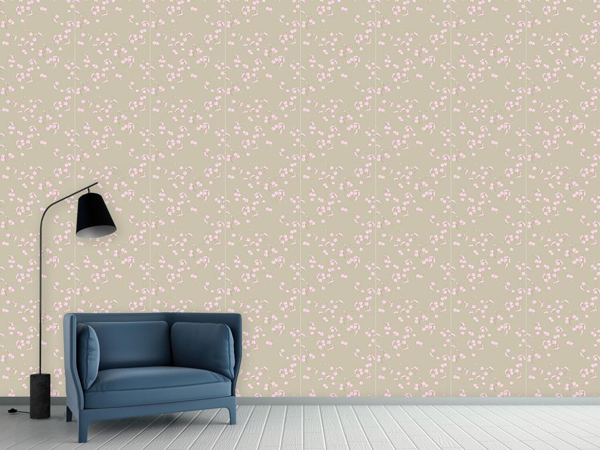 patterned-wallpaper-cherry-blossoms-on-sand