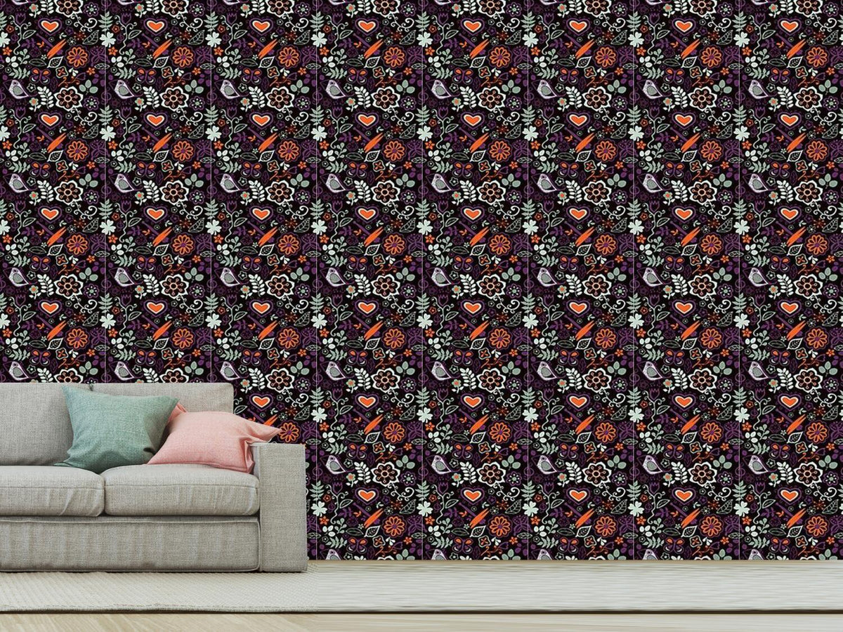 patterned-wallpaper-in-the-nocturnal-bird-paradise