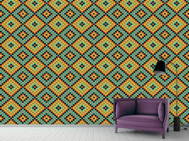 patterned-wallpaper-colorful-mosaic-tiles