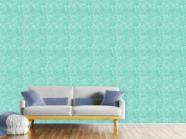 patterned-wallpaper-aqua-floral