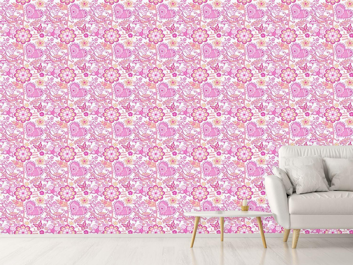 patterned-wallpaper-garden-of-sweet-romance