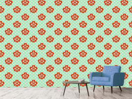 patterned-wallpaper-polkadot-floral