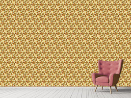 patterned-wallpaper-golden-leaves-morning-glory