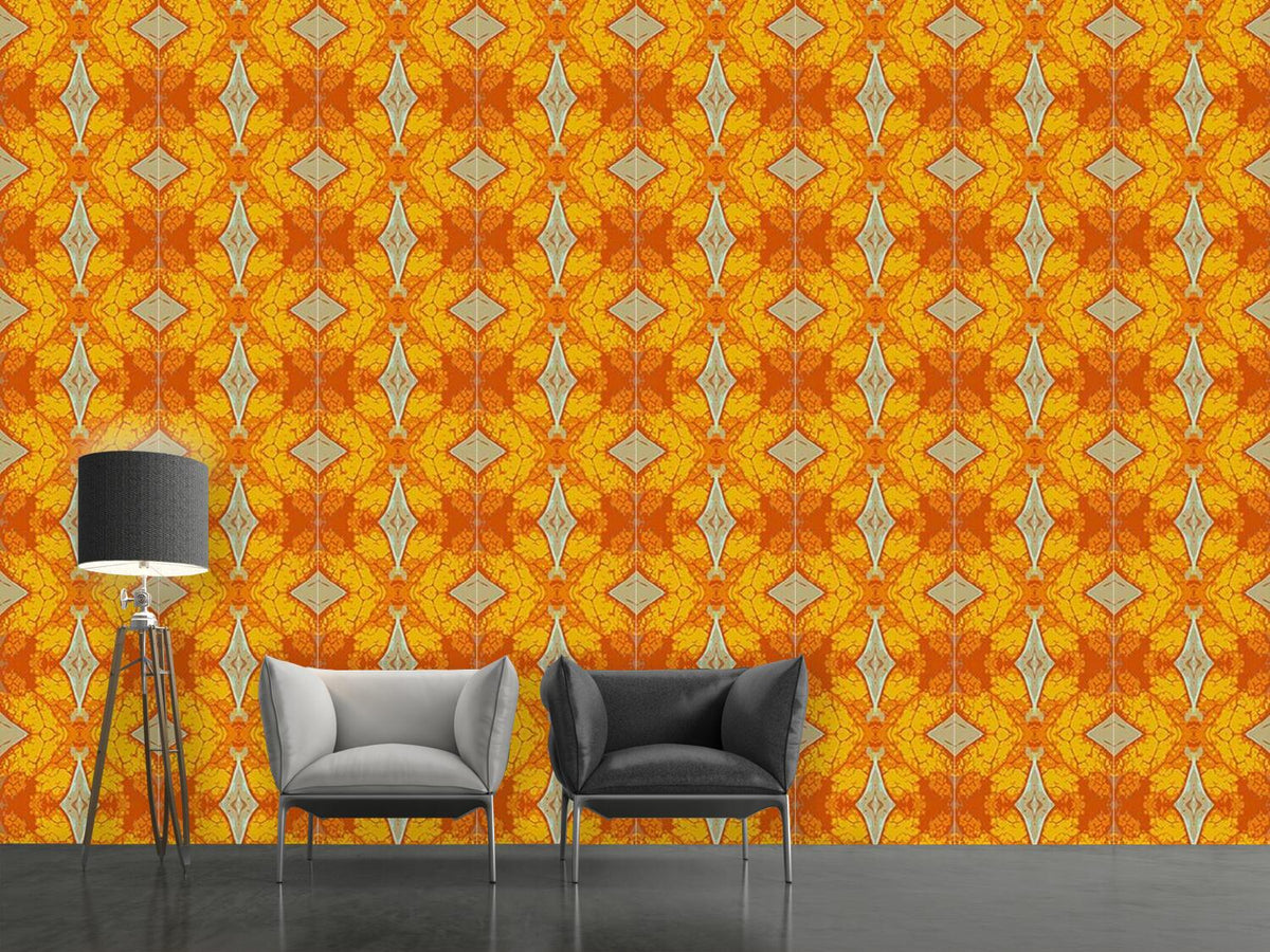 patterned-wallpaper-checks-in-gold-rush