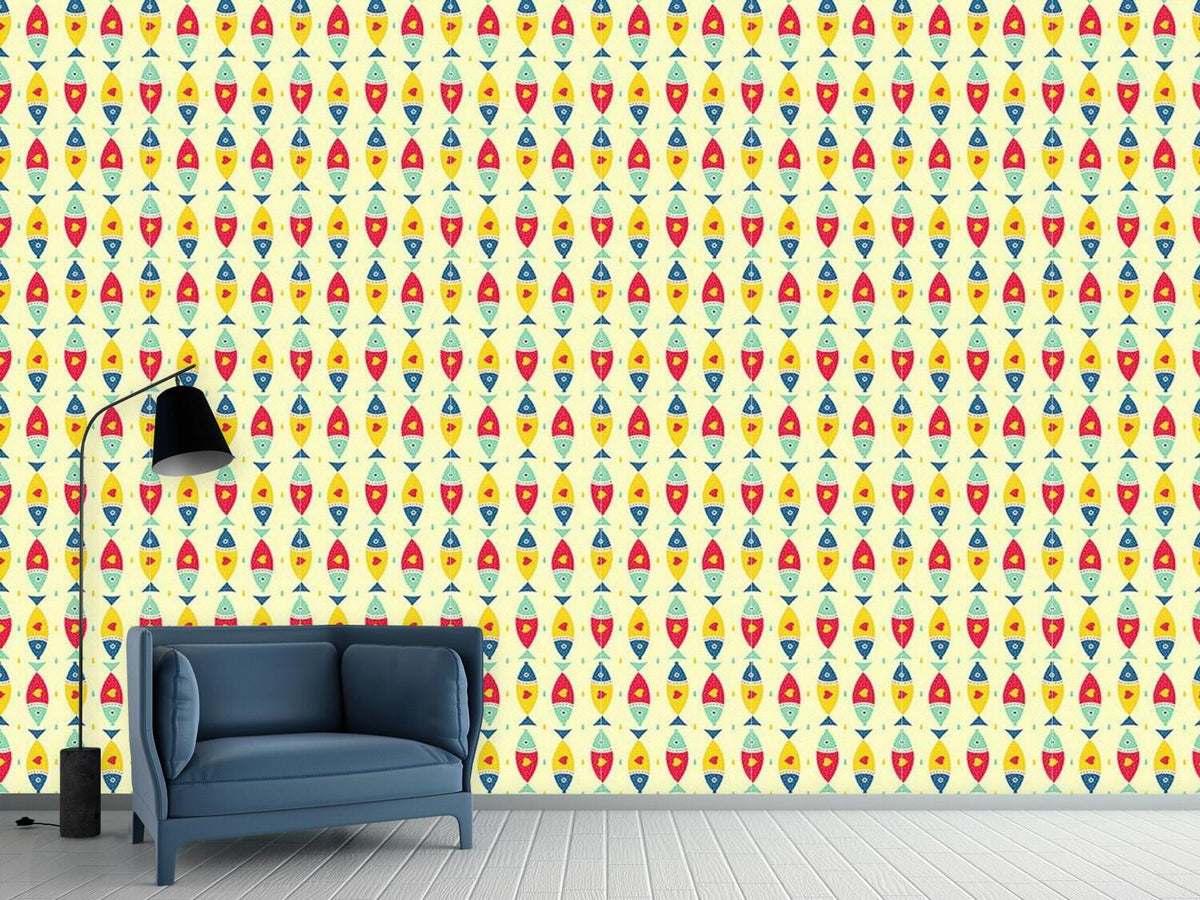 patterned-wallpaper-fish-with-heart