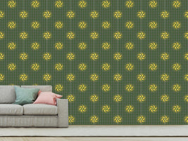 patterned-wallpaper-star-vortex-on-dots