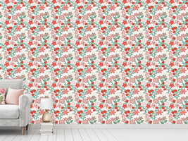 patterned-wallpaper-sweet-strawberry-paradise