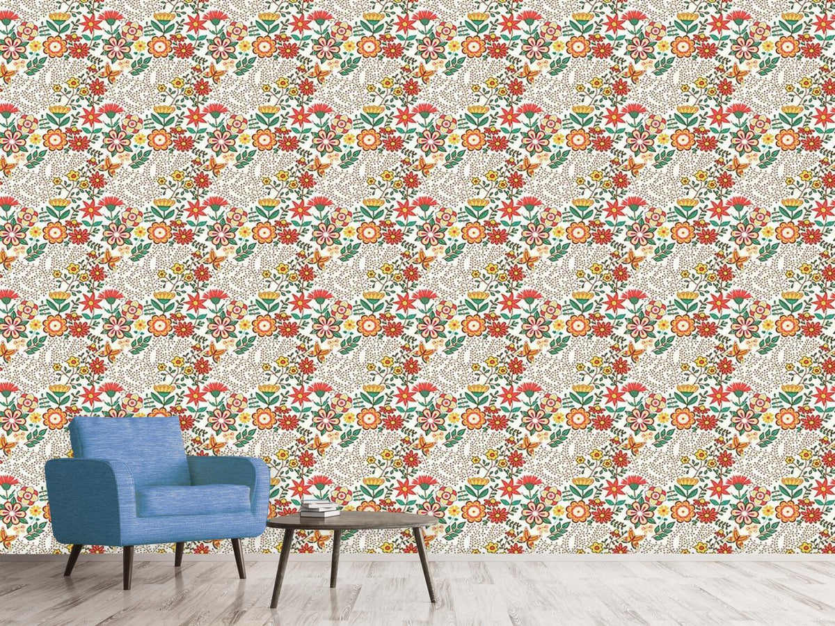 patterned-wallpaper-flower-garden