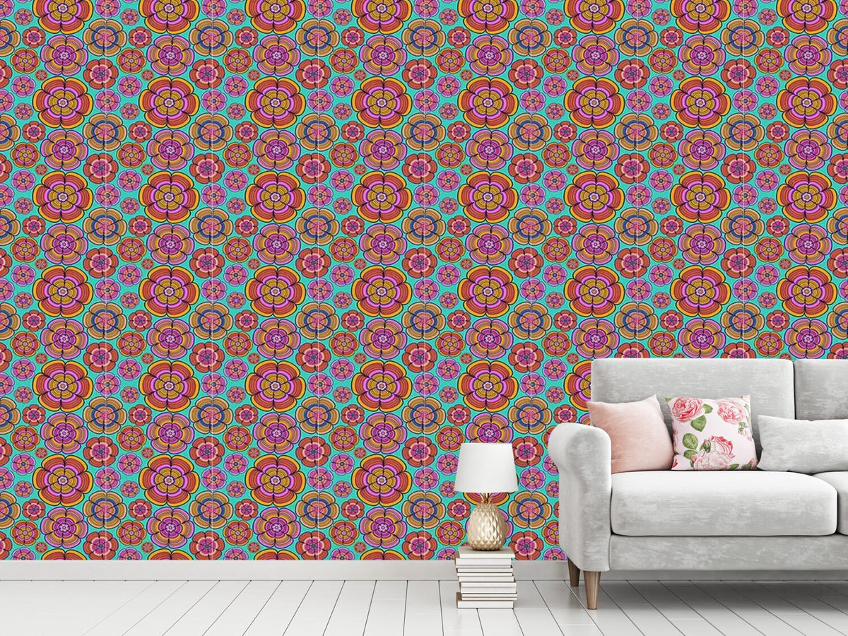 patterned-wallpaper-funky-flower-power