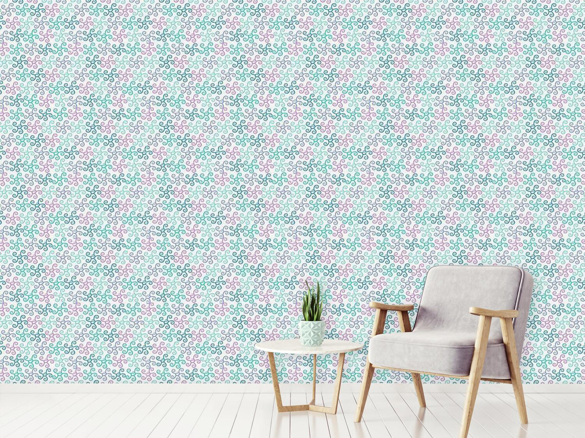 patterned-wallpaper-starfish-dance