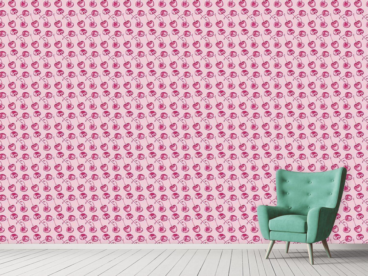 patterned-wallpaper-cherry-engraving