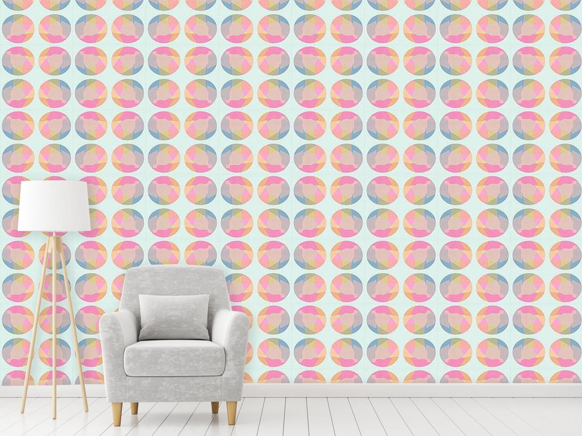 patterned-wallpaper-circle-grid