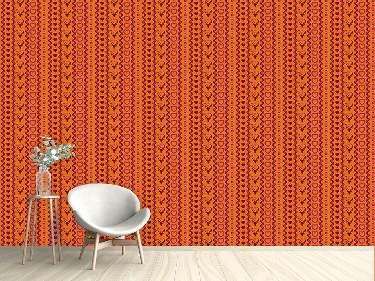 patterned-wallpaper-mating-season-party