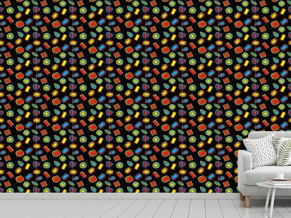 patterned-wallpaper-bling-bling