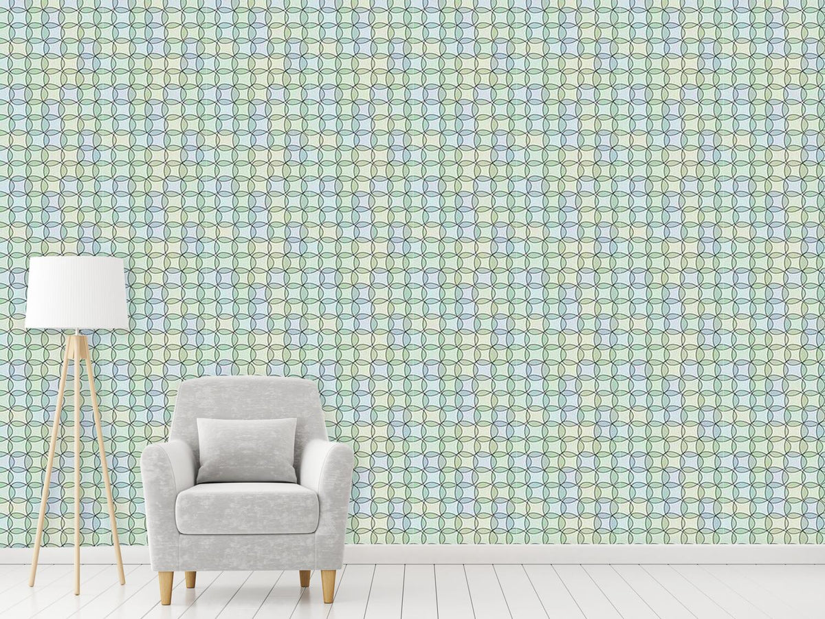 patterned-wallpaper-triangles-in-watergreen