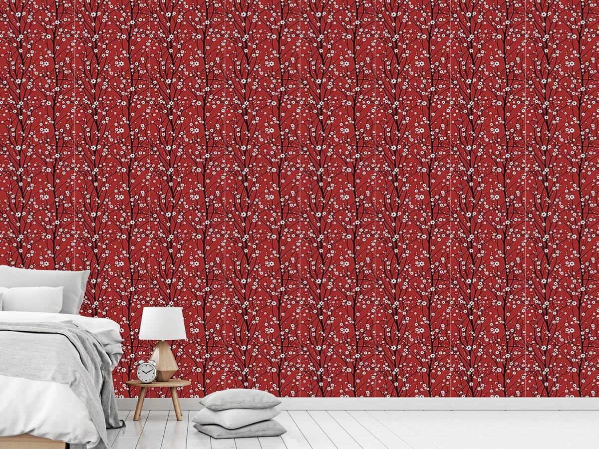 patterned-wallpaper-cherry-tree