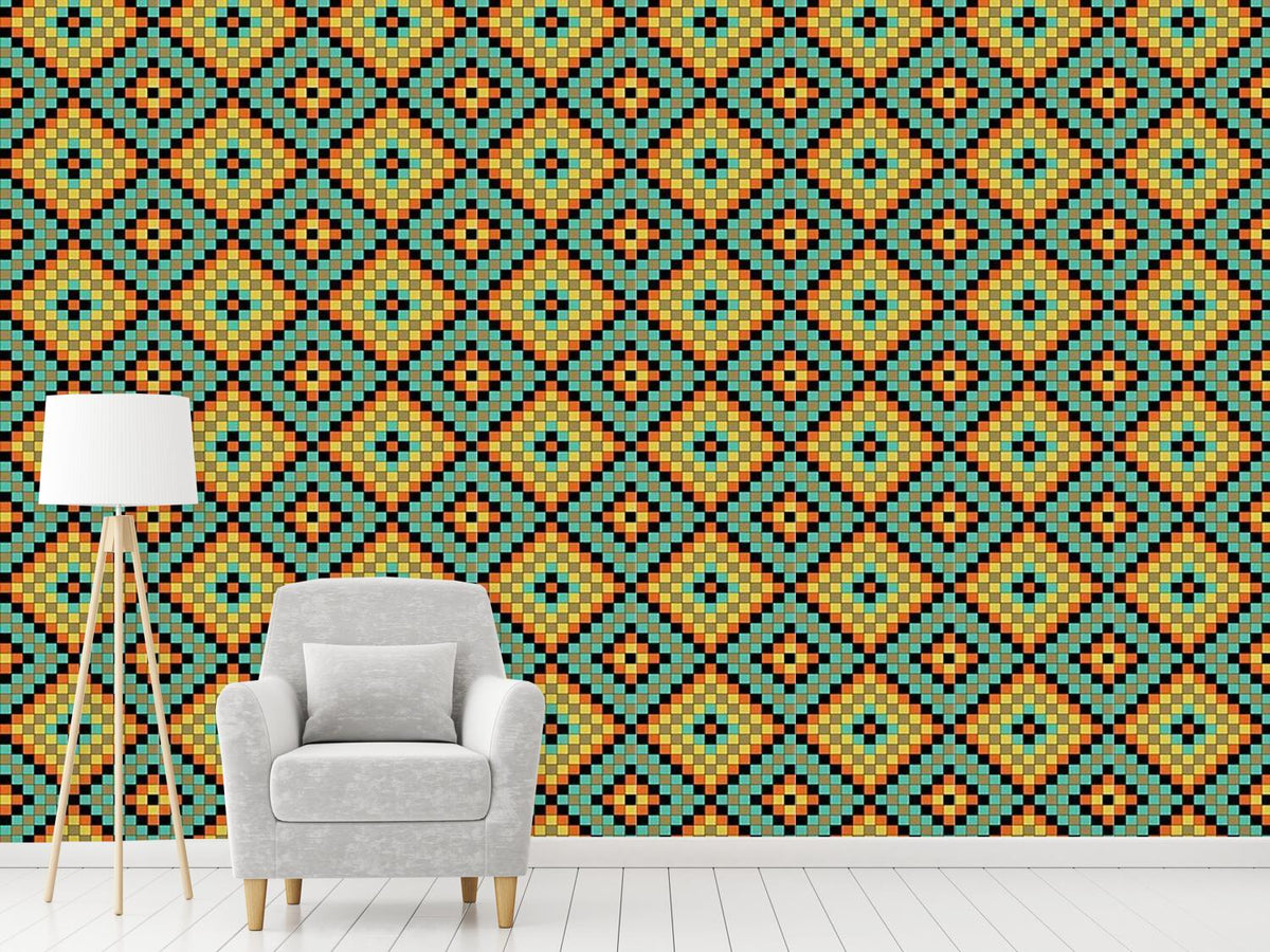 patterned-wallpaper-colorful-mosaic-tiles