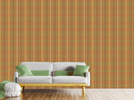 patterned-wallpaper-tartan-brown