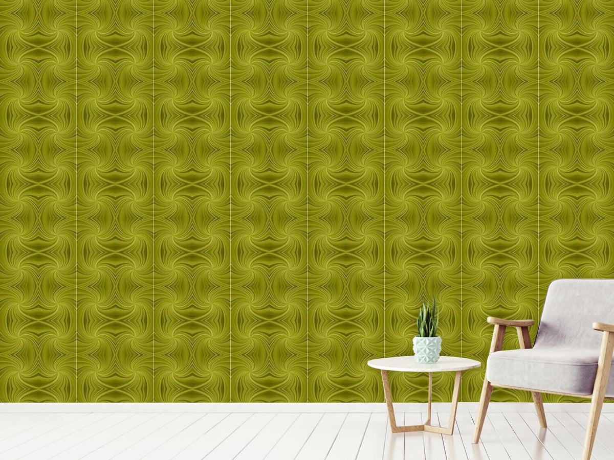 patterned-wallpaper-taking-an-olive-bath