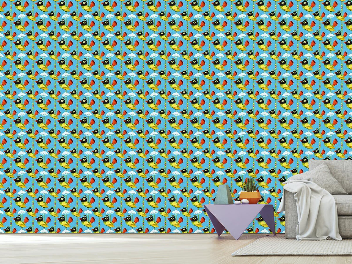 patterned-wallpaper-funny-cartoon-birds