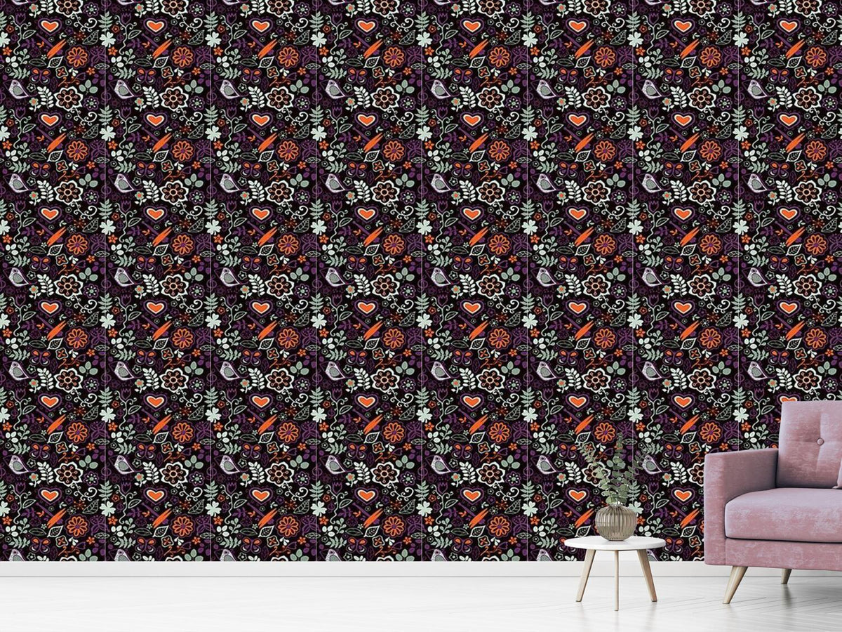 patterned-wallpaper-in-the-nocturnal-bird-paradise