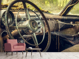 photo-wallpaper-disintegrated-vintage-car