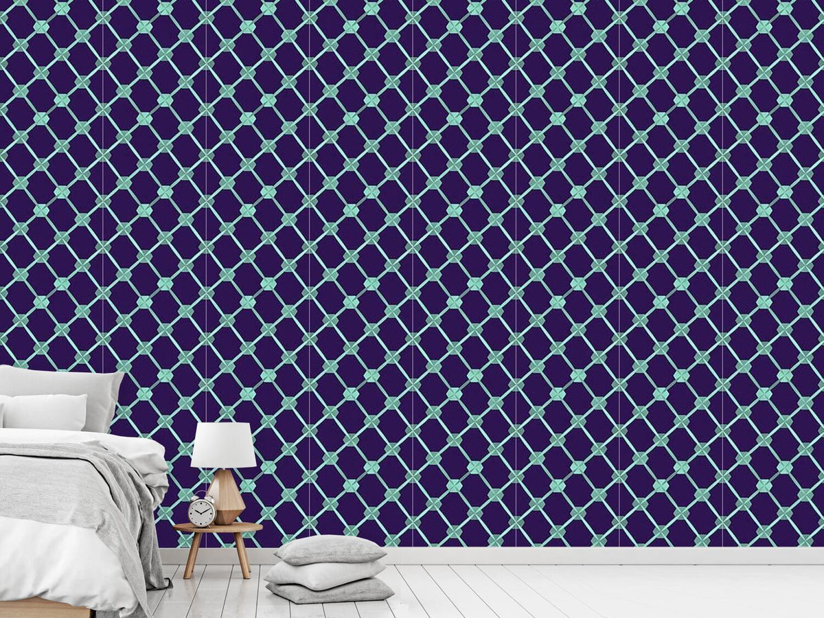 patterned-wallpaper-hexagon-network