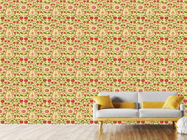 patterned-wallpaper-fruit-garden-beige