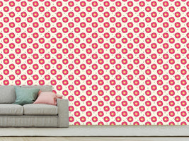 patterned-wallpaper-chocolate-heart-and-flower