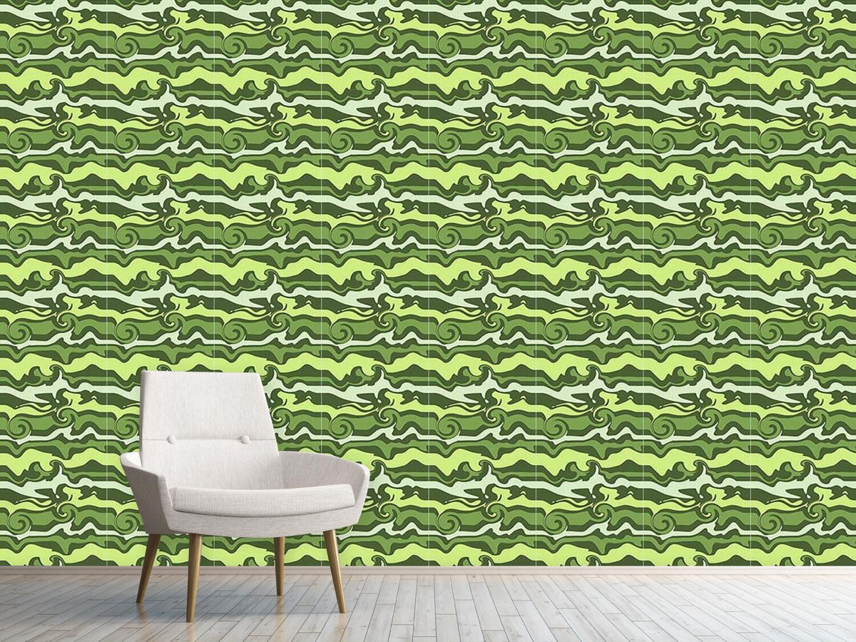 patterned-wallpaper-green-wave-chaos